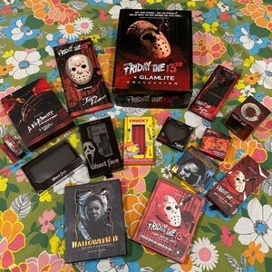 BOX ONLY Glamlite Horror 15 PC Collectible PR Friday the 13th Chucky Halloween
